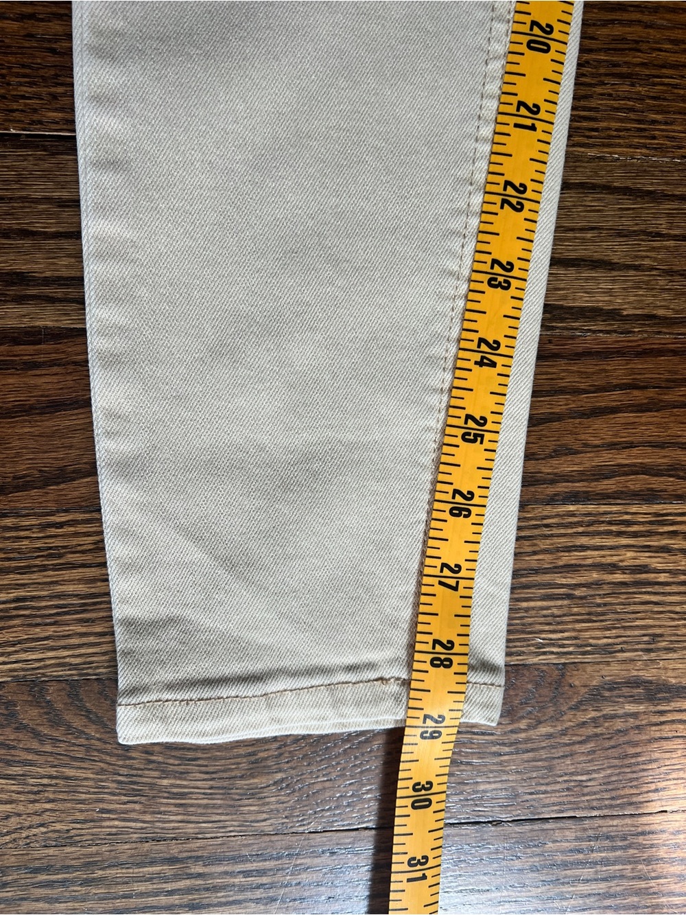 NWOT Judy Blue Cream High Rise Tapered Jeans | Neutral Everyday Denim - Picture 6 of 6